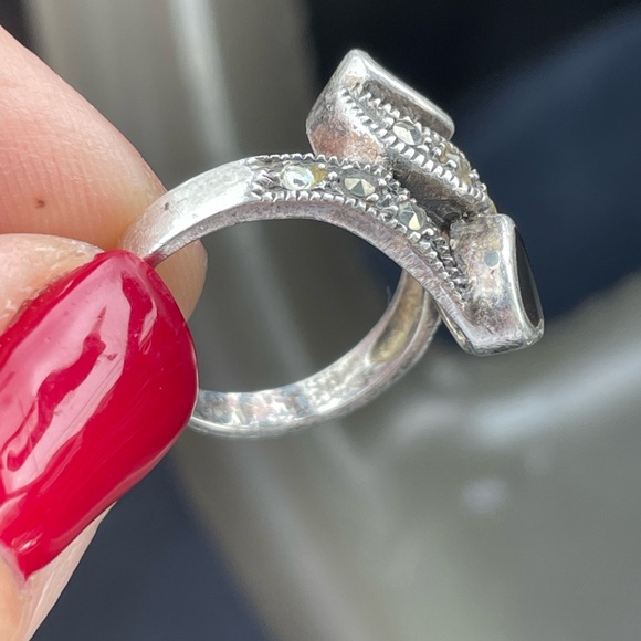 Sterling silver 925 2 hearts ring - Picture 2 of 13